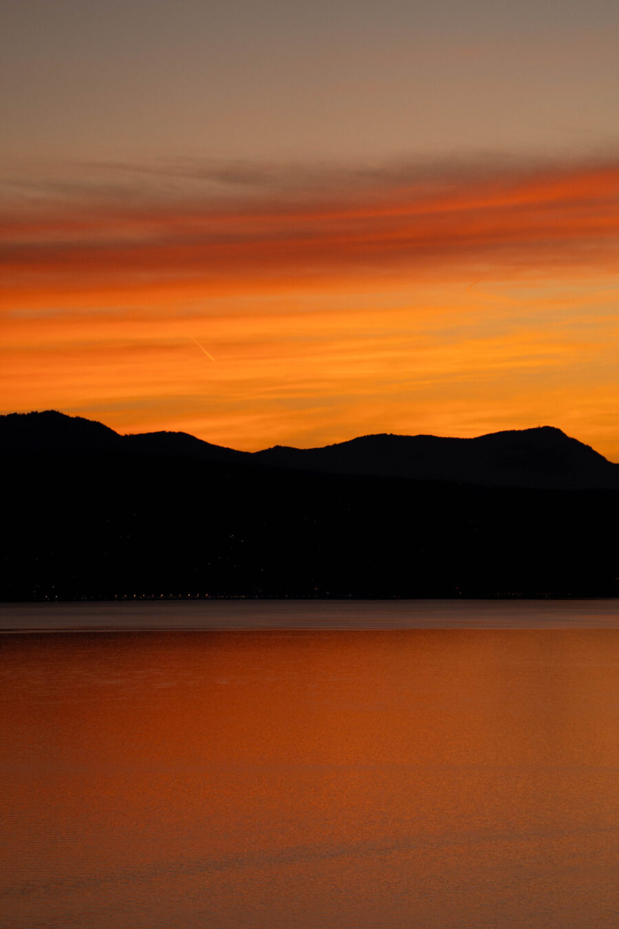 Crépuscule inversé - Lac Léman