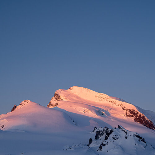 Premières lumières sur le Strahlhorn