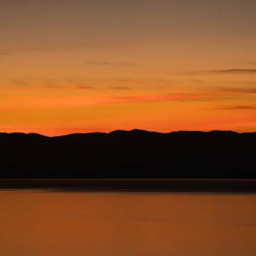 Silhouettes de feu - Lac Léman